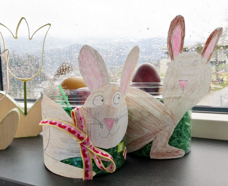 Ostern-Nester aus Bedsalz Dosen selber gebastelt