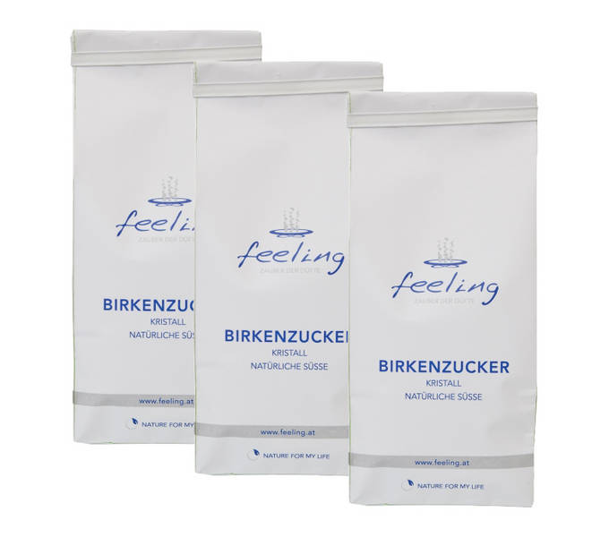 Birkenzucker als Kristallzucker oder Staubzucker